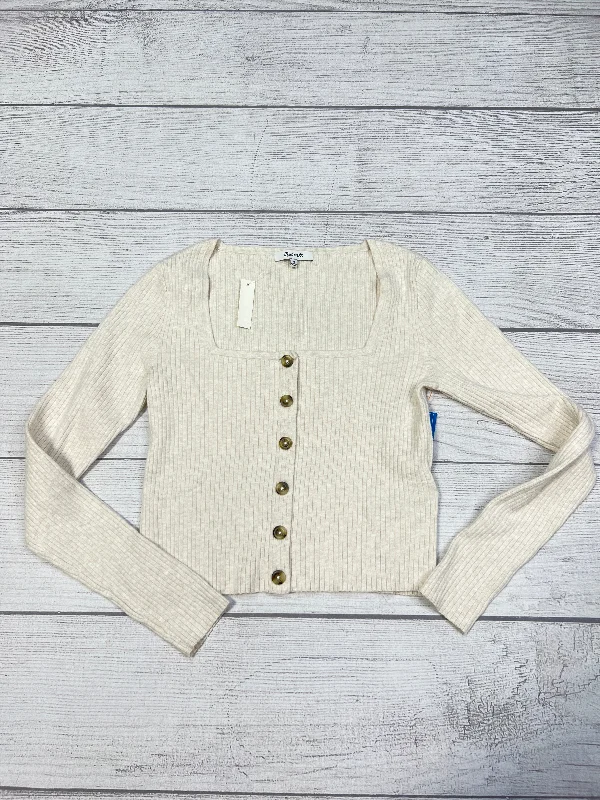 New! Top Long Sleeve By Madewell In Cream, Size: M