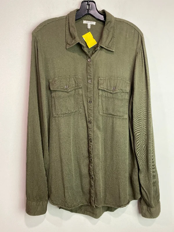 Top Long Sleeve By Maurices In Green, Size: M